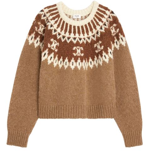 celine fair isle sweater